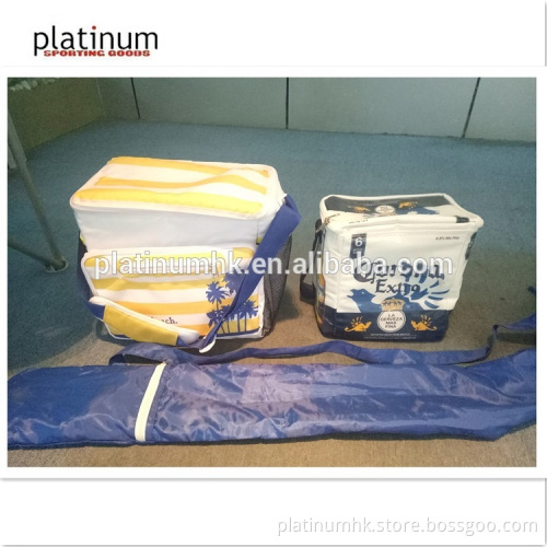 High quality outdoor foldable beach chair set, Foldable camping set with umbrella